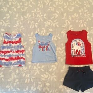 Fourth of July baby tank tops